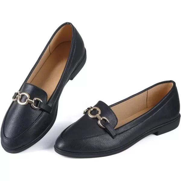 MUSSHOE Women's Loafer Slip-on Flats for Women Dressy Comfortable Loafers for Women