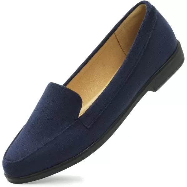 MUSSHOE Women's Loafer Slip-on Flats for Women Dressy Comfortable Loafers for Women