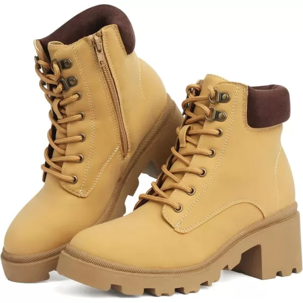MUSSHOE Women's Winter Platform Boots Non Slip Comfortable Snow Boots Hunter Rain Boots Combat Boots Fashion Ankle Boots&amp;Booties Chunky Booties for Women