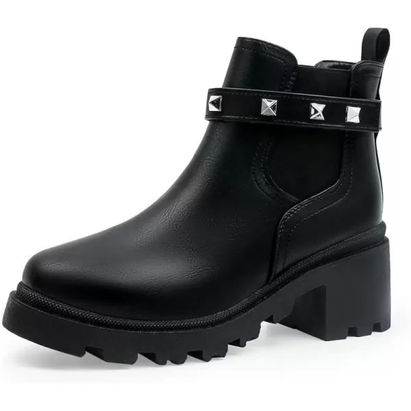 MUSSHOE Women's Winter Platform Boots Non Slip Comfortable Snow Boots Hunter Rain Boots Combat Boots Fashion Ankle Boots&amp;Booties Chunky Booties for Women