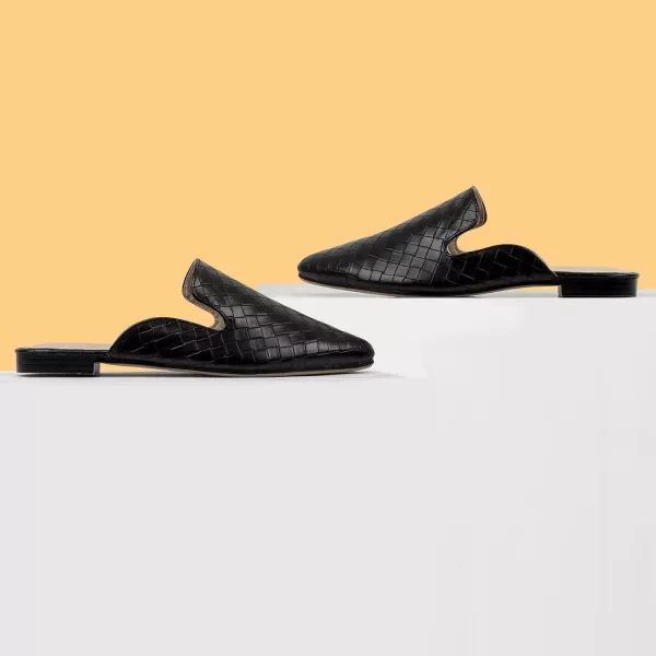 MUSSHOE Mules for Women Flats Comfortable Pointed Toe Women Mules
