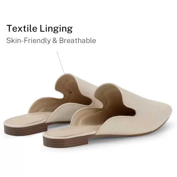 MUSSHOE Mules for Women Flats Comfortable Pointed Toe Women Mules