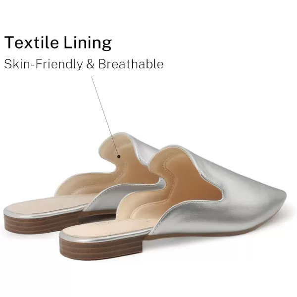 MUSSHOE Mules for Women Flats Comfortable Pointed Toe Women Mules