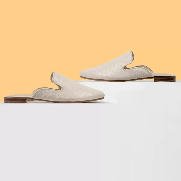 MUSSHOE Mules for Women Flats Comfortable Pointed Toe Women Mules