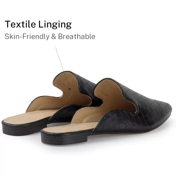 MUSSHOE Mules for Women Flats Comfortable Pointed Toe Women Mules