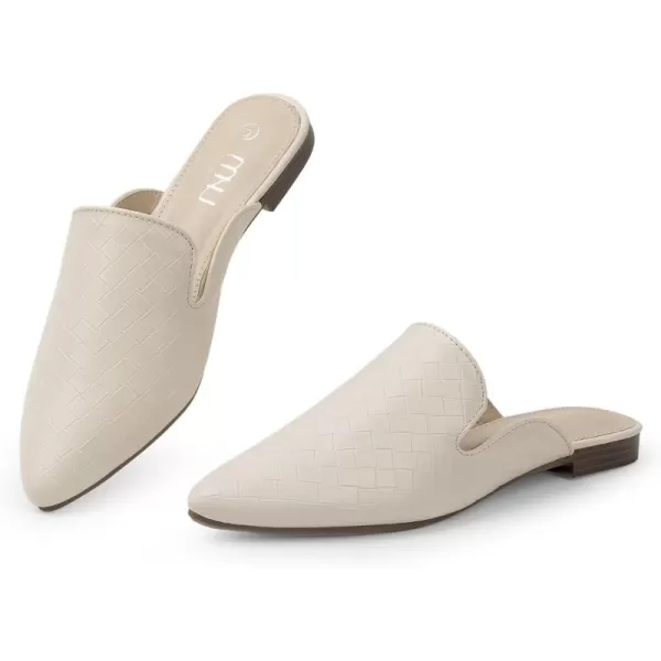 MUSSHOE Mules for Women Flats Comfortable Pointed Toe Women Mules