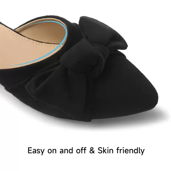 MUSSHOE Mules for Women Comfortable Closed Pointed Toe Slip On Women's Mules with
