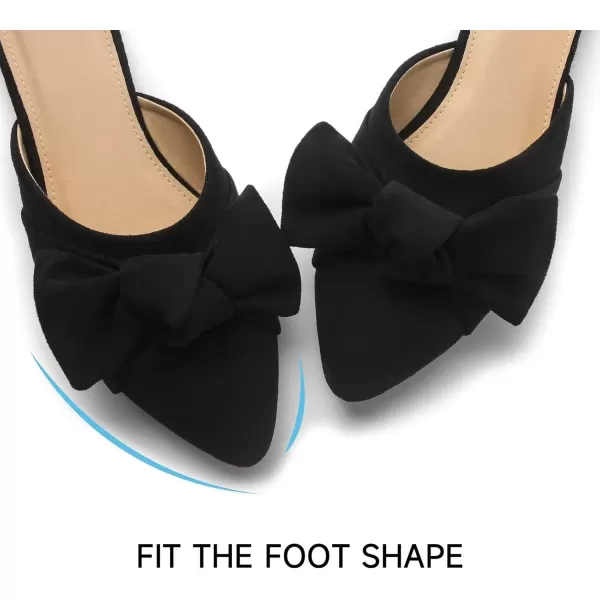 MUSSHOE Mules for Women Comfortable Closed Pointed Toe Slip On Women's Mules with