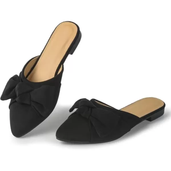 MUSSHOE Mules for Women Comfortable Closed Pointed Toe Slip On Women's Mules with