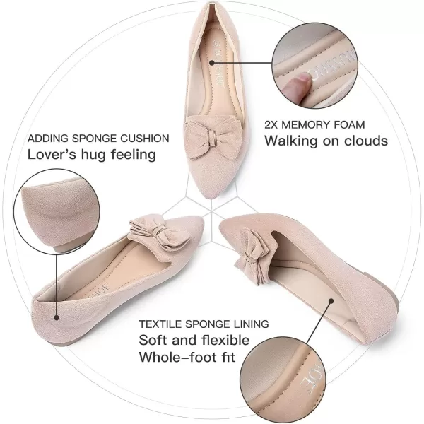 MUSSHOE Flat Shoes Women Comfortable Pointed Toe Women's Flats
