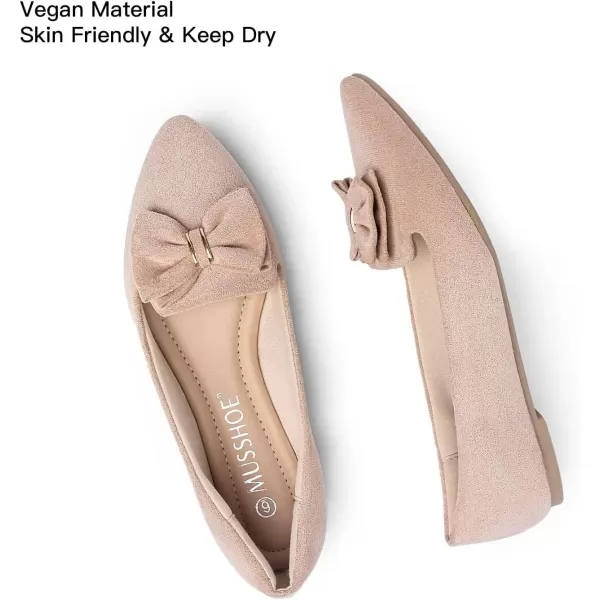 MUSSHOE Flat Shoes Women Comfortable Pointed Toe Women's Flats