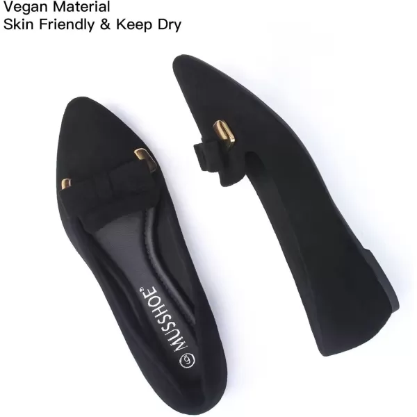 MUSSHOE Flat Shoes Women Comfortable Pointed Toe Women's Flats