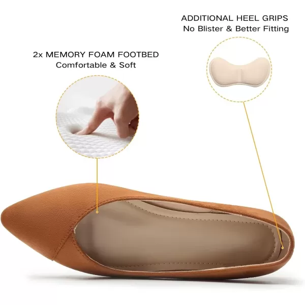 MUSSHOE Flats Shoes Women Comfortable Pointed Toe Womens Flats