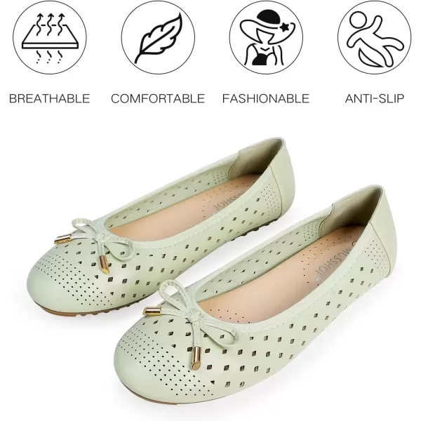 MUSSHOE Flats Shoes Women Dressy Comfortable Slip On Round Toe Womens Flat