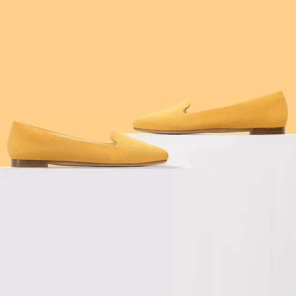 MUSSHOE Flats for Women Dressy Comfortable Ballerina Flats Pointed Toe Slip-on Casual Business Shoes Work Shoes for Women
