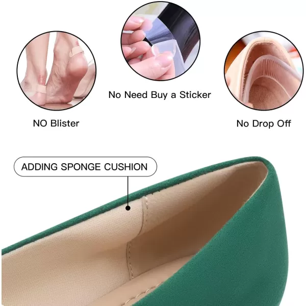 MUSSHOE Flats for Women Dressy Comfortable Ballerina Flats Pointed Toe Slip-on Casual Business Shoes Work Shoes for Women