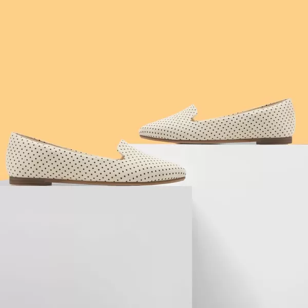 MUSSHOE Flats for Women Dressy Comfortable Ballerina Flats Pointed Toe Slip-on Casual Business Shoes Work Shoes for Women