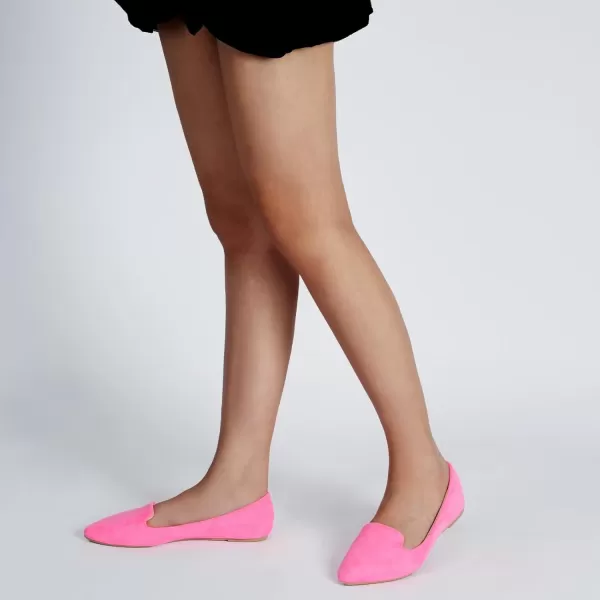 MUSSHOE Flats for Women Dressy Comfortable Ballerina Flats Pointed Toe Slip-on Casual Business Shoes Work Shoes for Women