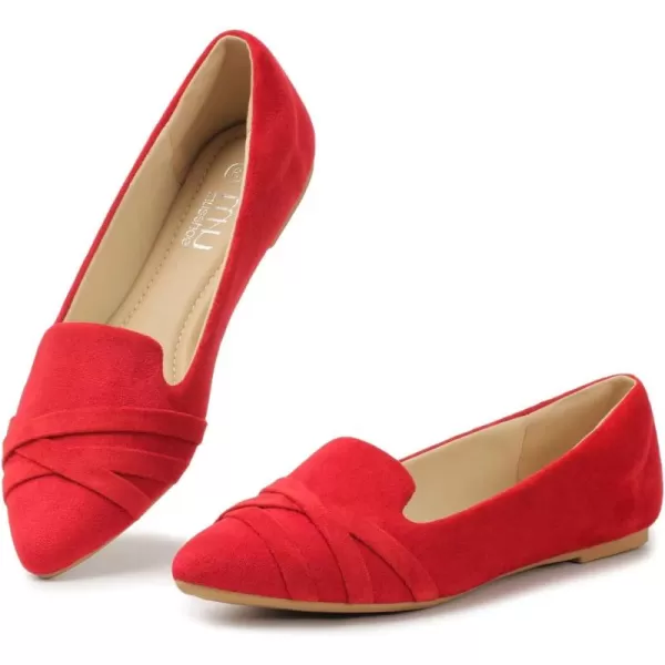 MUSSHOE Flat Shoes Women Pointed Toe Slip on Comfortable Women's Flats Womens Flats Business Casual Shoes for Women Shoes Dressy Casual