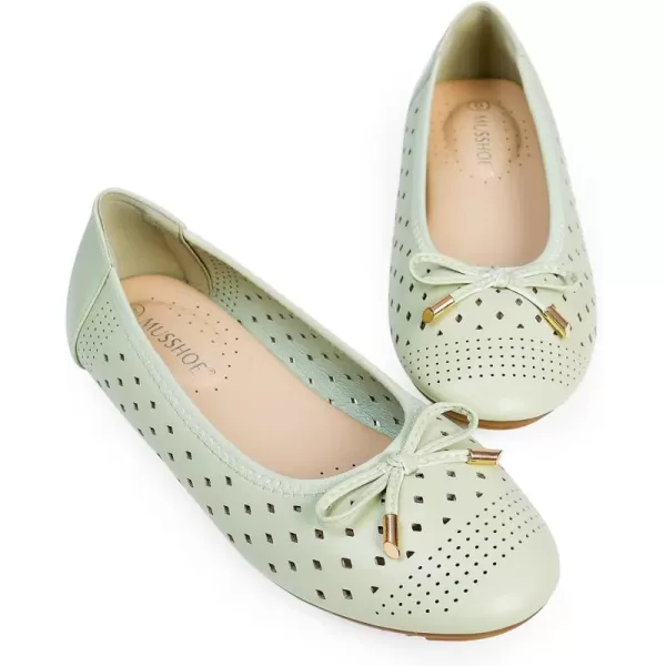 MUSSHOE Flats Shoes Women Dressy Comfortable Slip On Round Toe Womens Flat