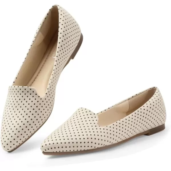 MUSSHOE Flats for Women Dressy Comfortable Ballerina Flats Pointed Toe Slip-on Casual Business Shoes Work Shoes for Women