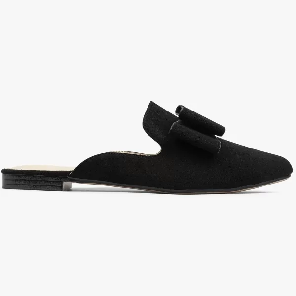 MUSSHOE Mules for Women Flats Comfortable Pointed Toe Slip on Women Mules Flats…
