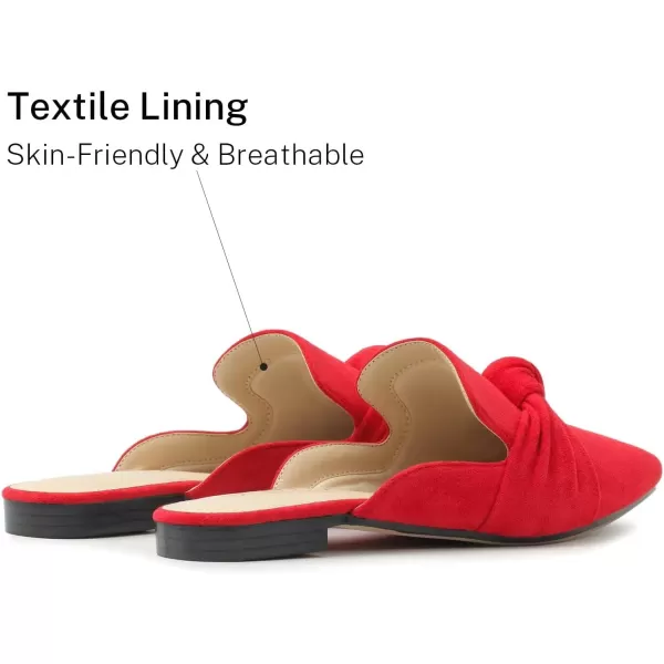 MUSSHOE Mules for Women Flats Comfortable Pointed Toe Slip on Women Mules Flats…