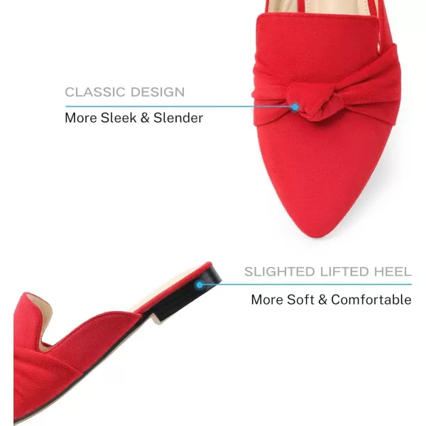MUSSHOE Mules for Women Flats Comfortable Pointed Toe Slip on Women Mules Flats…
