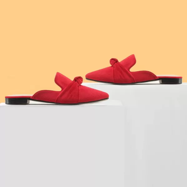 MUSSHOE Mules for Women Flats Comfortable Pointed Toe Slip on Women Mules Flats…