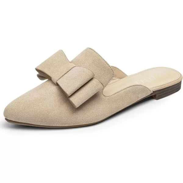MUSSHOE Mules for Women Flats Comfortable Pointed Toe Slip on Women Mules Flats…