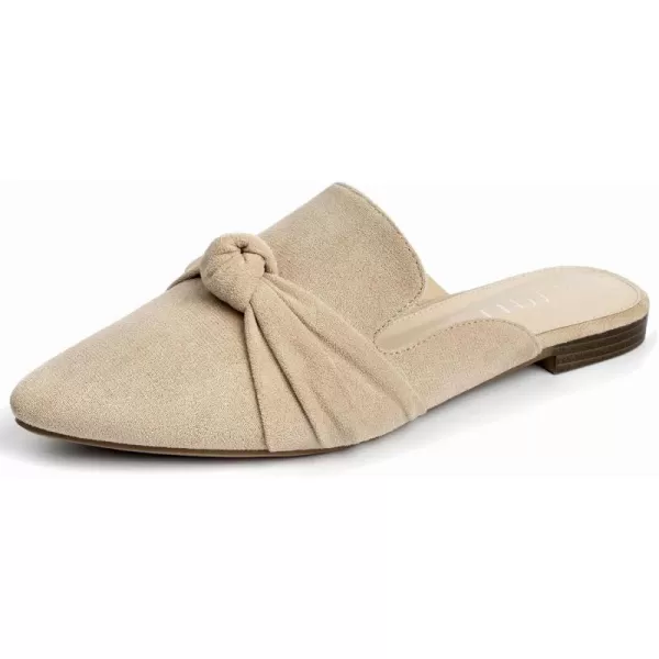 MUSSHOE Mules for Women Flats Comfortable Pointed Toe Slip on Women Mules Flats…