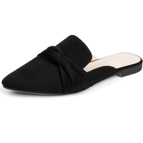 MUSSHOE Mules for Women Flats Comfortable Pointed Toe Slip on Women Mules Flats…