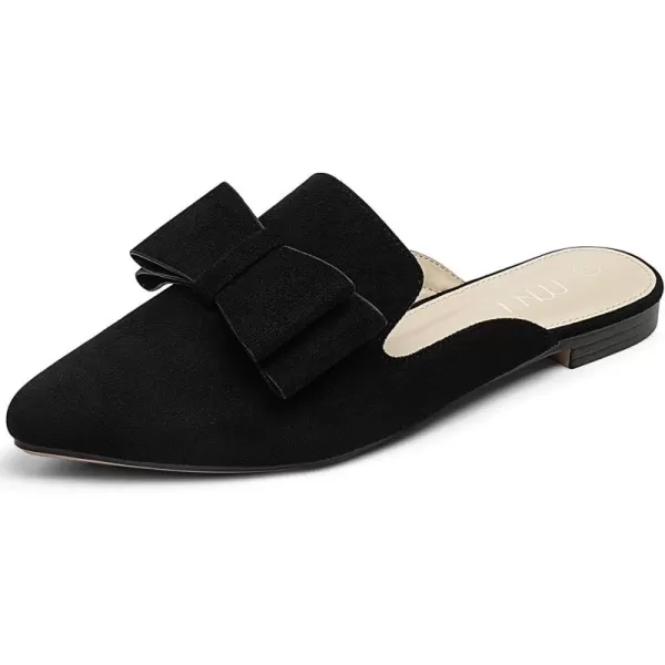 MUSSHOE Mules for Women Flats Comfortable Pointed Toe Slip on Women Mules Flats…