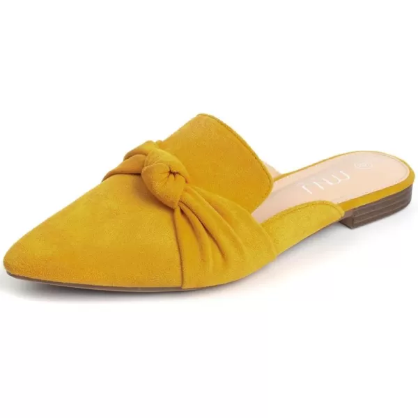 MUSSHOE Mules for Women Flats Comfortable Pointed Toe Slip on Women Mules Flats…