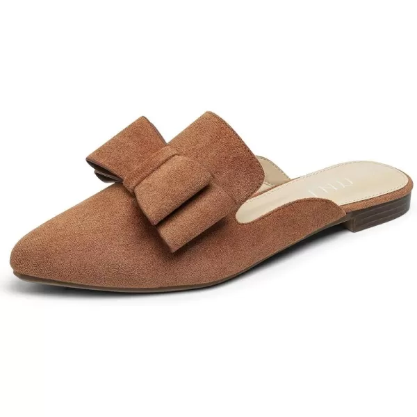 MUSSHOE Mules for Women Flats Comfortable Pointed Toe Slip on Women Mules Flats…