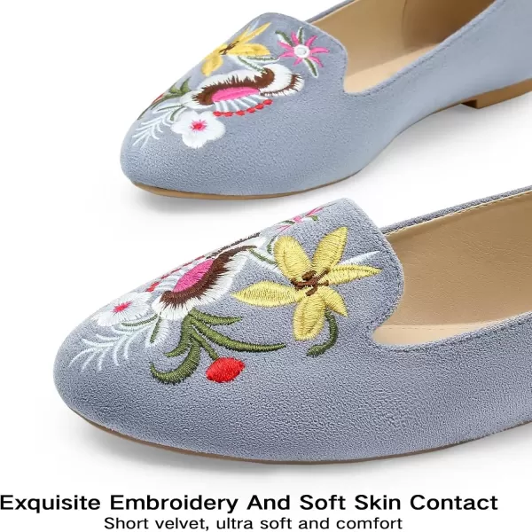 MUSSHOE Flats Shoes Women Comfortable Round Toe Memory Foam Women's Flats