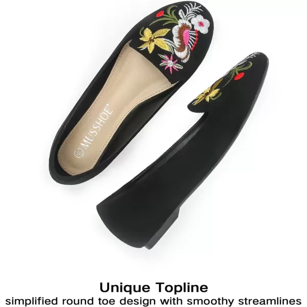MUSSHOE Flats Shoes Women Comfortable Round Toe Memory Foam Women's Flats