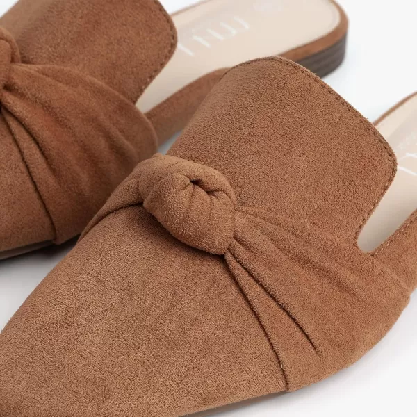 MUSSHOE Mules for Women Flats Comfortable Pointed Toe Slip on Women Mules Flats…