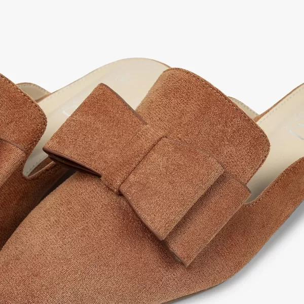 MUSSHOE Mules for Women Flats Comfortable Pointed Toe Slip on Women Mules Flats…