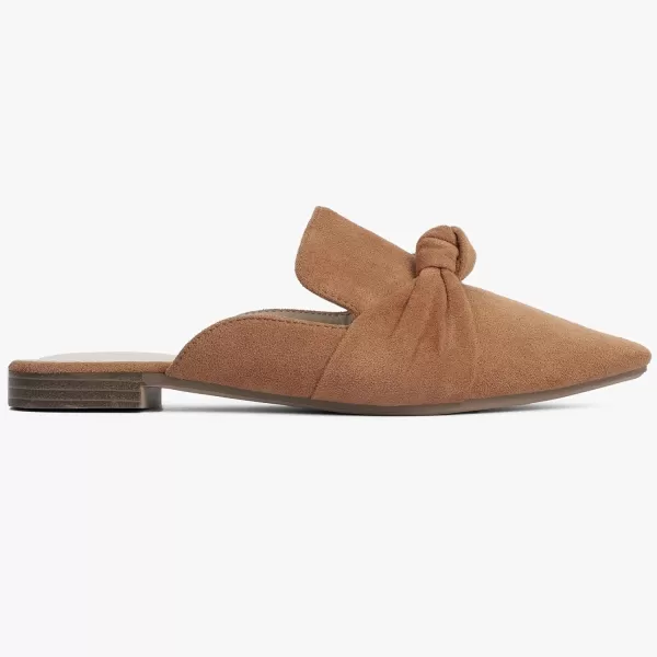 MUSSHOE Mules for Women Flats Comfortable Pointed Toe Slip on Women Mules Flats…