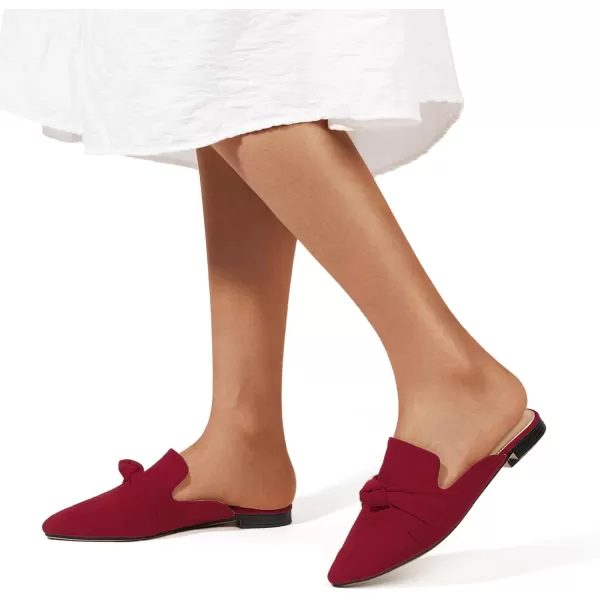 MUSSHOE Mules for Women Flats Comfortable Pointed Toe Slip on Women Mules Flats…