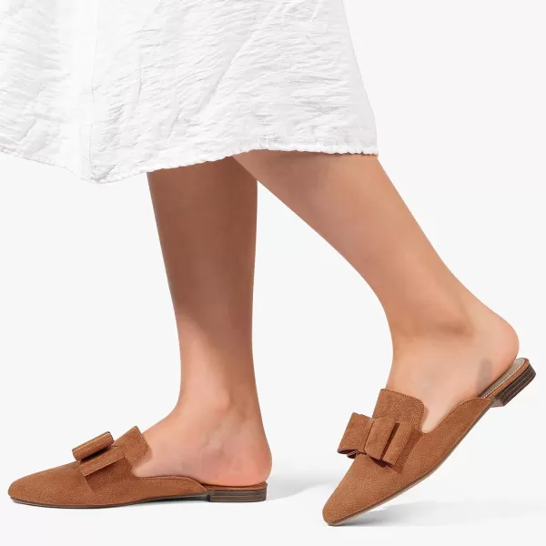MUSSHOE Mules for Women Flats Comfortable Pointed Toe Slip on Women Mules Flats…