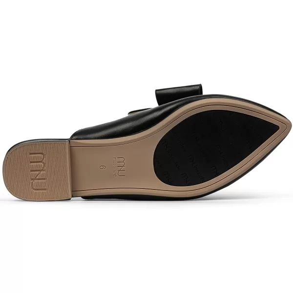 MUSSHOE Mules for Women Flats Comfortable Pointed Toe Slip on Women Mules Flats…