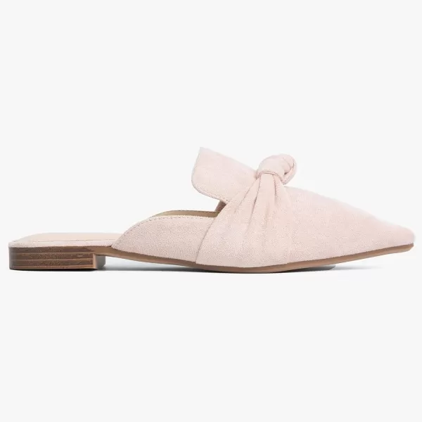 MUSSHOE Mules for Women Flats Comfortable Pointed Toe Slip on Women Mules Flats…