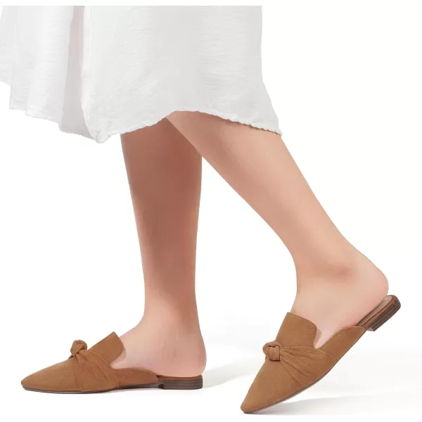 MUSSHOE Mules for Women Flats Comfortable Pointed Toe Slip on Women Mules Flats…