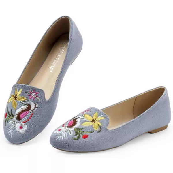 MUSSHOE Flats Shoes Women Comfortable Round Toe Memory Foam Women's Flats