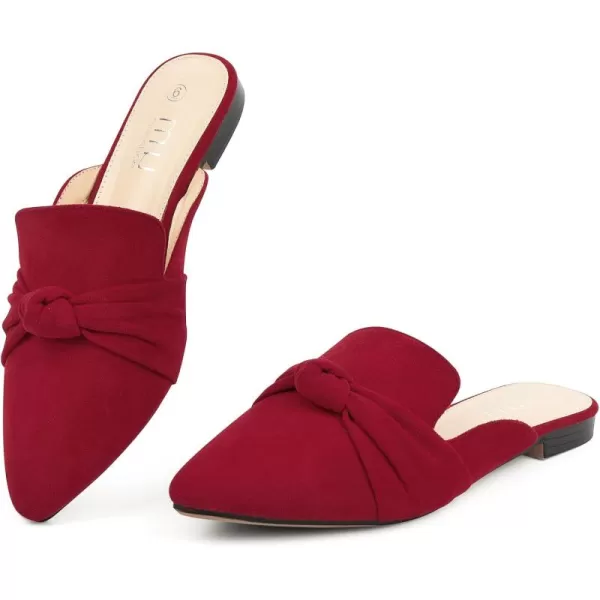 MUSSHOE Mules for Women Flats Comfortable Pointed Toe Slip on Women Mules Flats…