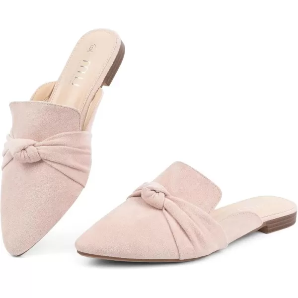 MUSSHOE Mules for Women Flats Comfortable Pointed Toe Slip on Women Mules Flats…