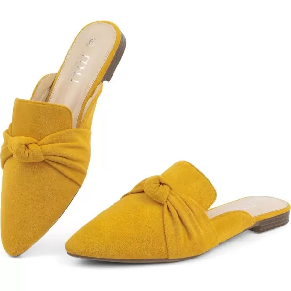 MUSSHOE Mules for Women Flats Comfortable Pointed Toe Slip on Women Mules Flats…