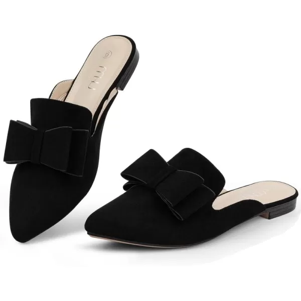 MUSSHOE Mules for Women Flats Comfortable Pointed Toe Slip on Women Mules Flats…